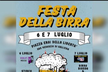 Locandina con birra